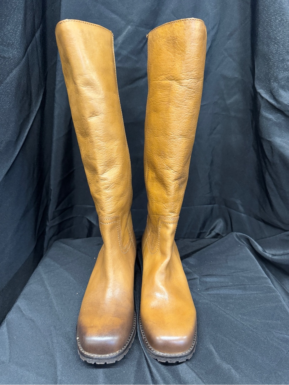 Lucky Brand Women's Tall Leather Riding Boots - Tan/Brown